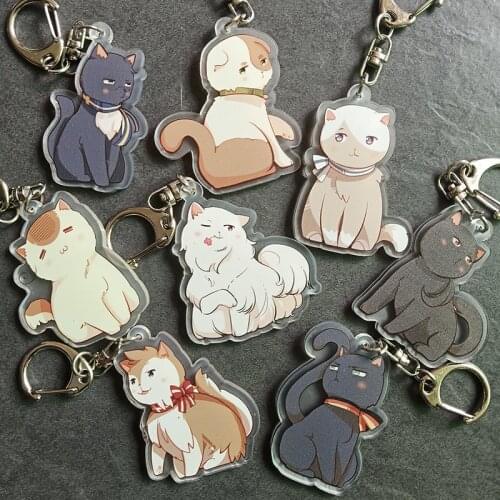 1pcs Anime Keychain APH Axis Powers Hetalia Puppy Cute Animal Portachiavi Nice Pendant De Llaveros Doubleside Keyring