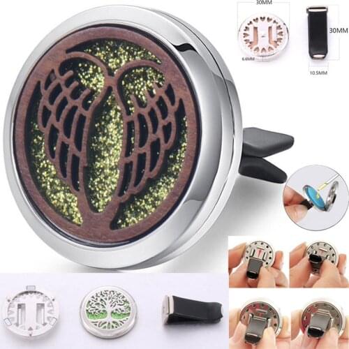 10Pcs/Lot Aromatherapy Jewelry Car Perfume Diffuser Stainless Steel Vent Freshener Car Essential Oil Diffuser Necklace Locket
