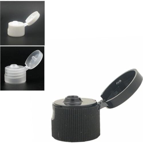 20-410 Ribbed plastic Flip Top Dispensing Cap Unlined 10pcs