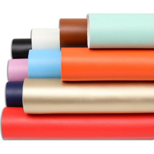 22*30CM Solid Color PU Leather Fabric DIY Bags Materials For Dolls Making Wedding Party Decorative Apparel Sewing Accessories
