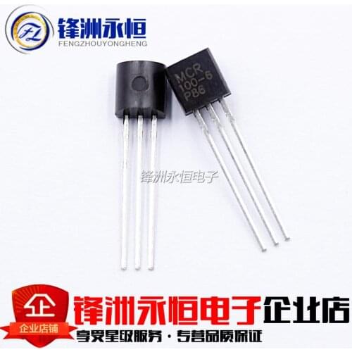 50pcs MCR100-6 100-6 MCR100 TO-92 SCRs 400V 800mA new original