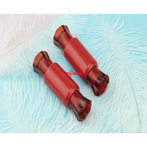 500pcs/lot Fast Shipping Empty Gloss Tubes With Brush Plastic Cute Candy Shape Lip Gloss Tubes Cosmetic Sample Containers