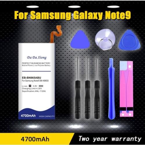 High capacity battery For Samsung Galaxy Note9 Note 9 EB-BN965ABU N9600 SM-N9600 SM-N960F 4400mAh Phone Battery+Tools