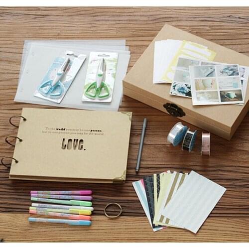 Scrapbook Album / Wedding photo Album /scrapbook album gift set