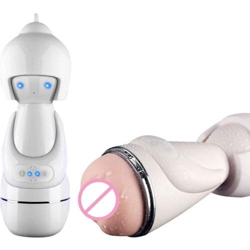 Bluetooth Aircraft Cup Electric Pumping Simulation Female Yin Suck Male Masturbator Robot Companion Men Adult Product