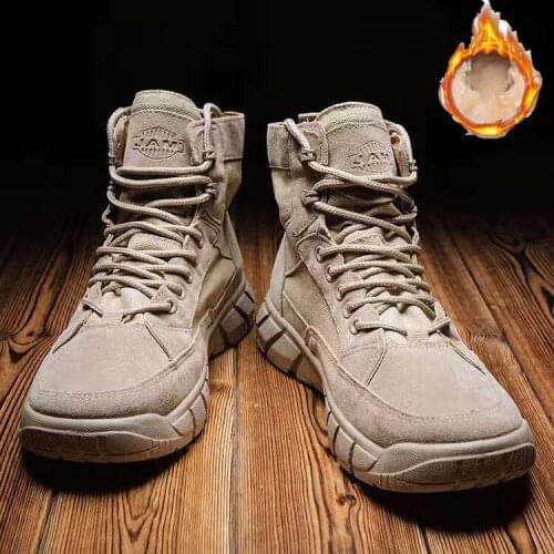 WEH boot for man Autumn winter shoes 2021 New stree Style Retro Sewing Leather Men Ankle Desert Boots Male Short Work Botas