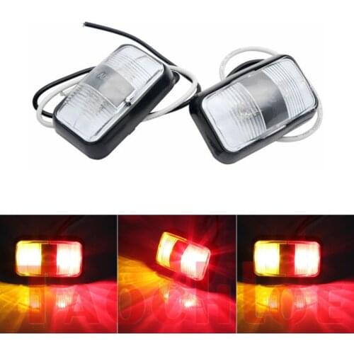 10Pcs Truck Trailer Clearance Lights 12V 24V Boat Lorry Bus Van Side Lights LED Signal Lamp Running Lights For Cars ADR