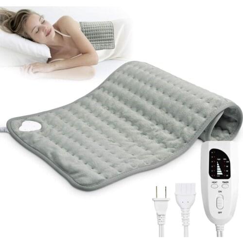 6 Level Heating Pad 110~240V Electric Heating Pad for Shoulder Neck Waist Back Spine Leg Pain Relief Winter Warmer Heating Pad