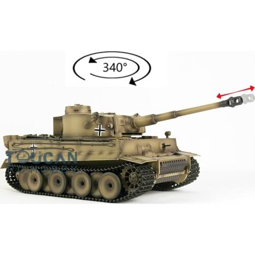 1/16 Henglong 7.0 Plastic German Tiger I Barrel Recoil RC Tank 3818