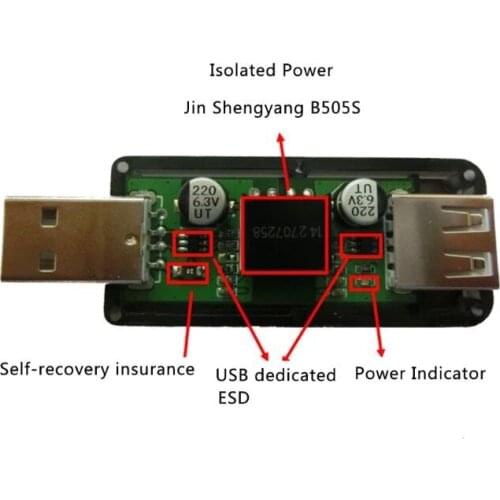 USB To USB Isolator Industrial Grade Digital Isolators With Shell 12Mbps Speed ADUM4160/ADUM316 4XFB