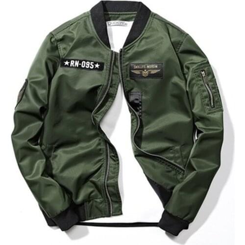 New Mens Bomber Jackets Casual Male Outwear Windbreaker Coats Fashion Hip Hop Mens Slim Pilot Baseball Jackets Clothing
