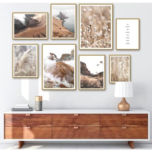 Zion National Park Islands Mountain Reed Wall Art Canvas Painting Nordic Posters And Prints Wall Pictures For Living Room Decor