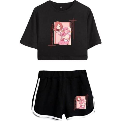 LoveLive! Nishikino Maki μs school idol Print Summer Women/Girl Sets Sexy Short Tops+shorts Elastic Waist Suit Two Piece Set