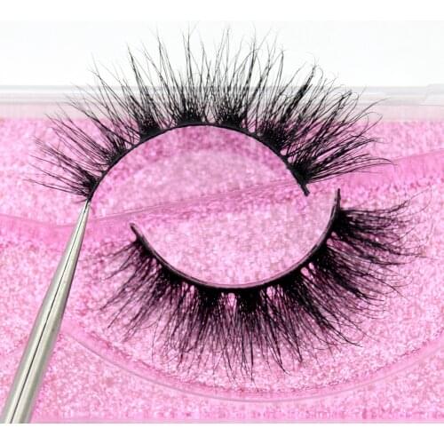 Visofree Luxury 5D Mink Hair False Eyelashes Wispy Cross Fluffy Mink Lashes Extension Tools Makeup Handmade Mink Eyelashes K19