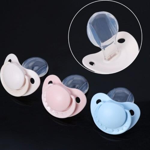 1Pc Custom Big Size Food Grade Silicone Adult Pacifier Funny Parent-child Toys