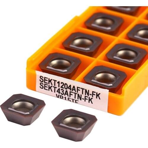 10pcs SEKT1204AFTN FK US735 UE6020 VP15TF Hard alloy blade CNC lathe turning tools Milling inserts Stainless steel turning tools