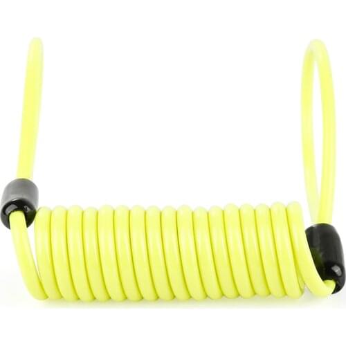 1.5M Wire Motorcycle Bicycle Lock Spring Reminder Anti-theft Protective Lock Rope For Motorcycles Bikes Scooters Safety Lanyar