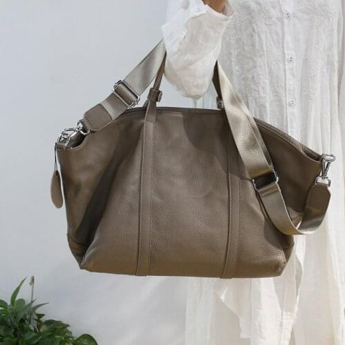 High Quality Large Capacity Handbags Women Bags Casual Totes 100% Genuine Leather Shoulder Crossbody Bag Female Hobos Designer