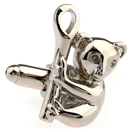 Lepton Animal style cuff links Lovely Koala design french cuff link man cufflink for gift holiday cufflink,Free Shipping