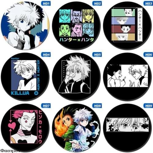 Hunter x Hunter Cosplay Badges Gon Freecss Brooch Icon Collection Bags Killua Zoldyck Kurapika Breastpin for Backpacks