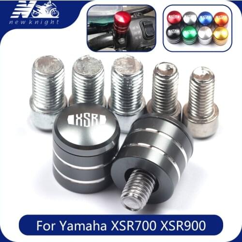 2 Pcs For YAMAHA XSR 700/900 XSR900 XSR700 All Year Motorcycle CNC Aluminum Rearview Handlebar Mirror Bolt Screws Mount Adapter