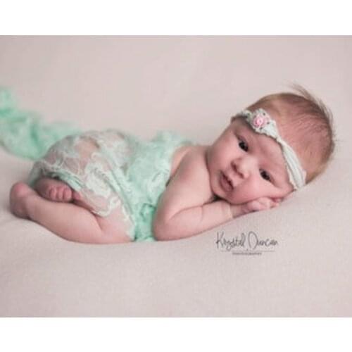 2Pcs/Set Newborn Wrap Photography Lace Hat Wrap Blanket Soft Elastic Force Blanket Baby Boy Girl Costume For Photography Props