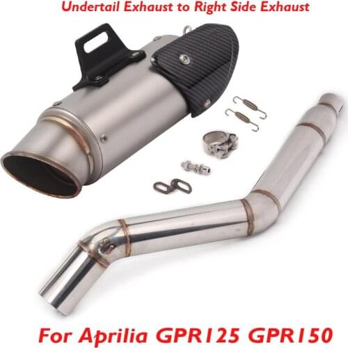 For Aprilia GPR125 GPR150 Motorcycle Exhaust 51mm Escape Muffler Silencer Pipe Connect Link Tube Middle Pipe Slip on GPR150 125