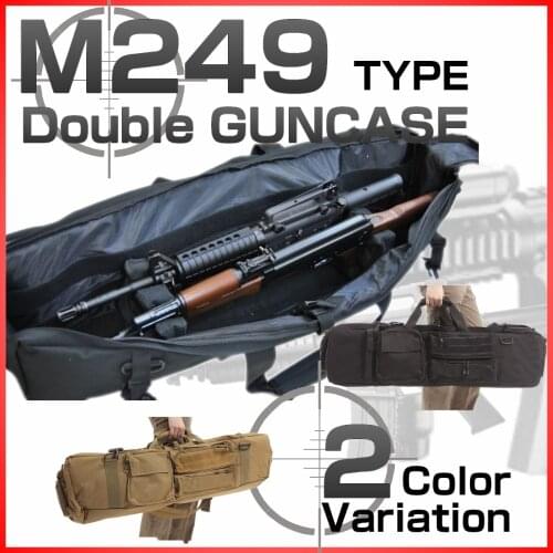 M249 Tactical Gun Bag 100cm Military CS Shooting Hunting Backpack Airsoft Double Rifle Protection Case Carrying Shoulder Bags