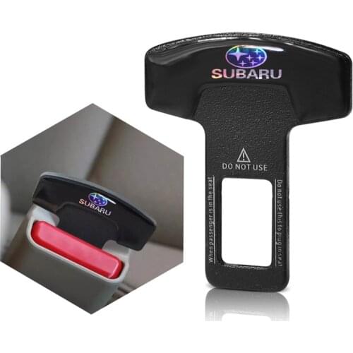 Metal Car Safety Belt Buckle Clip Seat Belt Stopper Plug For Subaru WRX STI BRZ Legacy Crosstrek Impreza Forester Outback