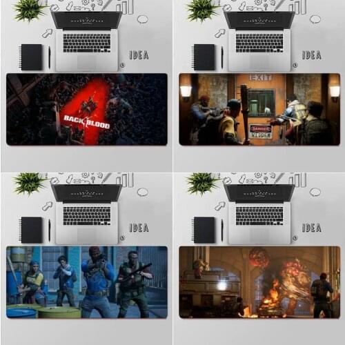 Zororong Hot Game back 4 blood Rubber PC Computer Gaming mousepad MousePads Computer Laptop Mouse Mat Large Mouse Pad