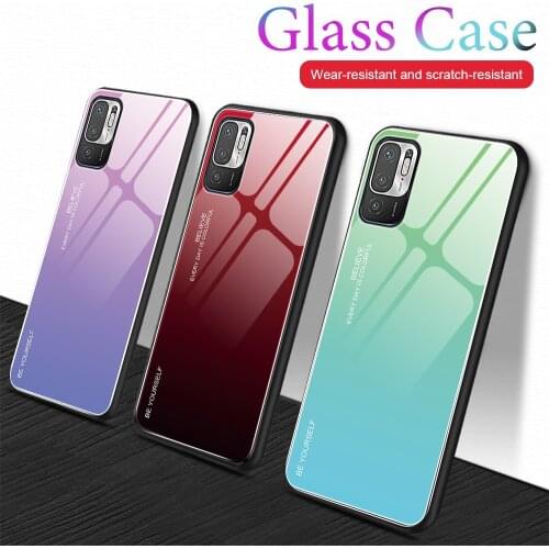 Luxury Gradient Protective Case For Xiaomi Redmi Note 10 Pro Max Cover for Xiaomi Redmi Note 10 Pro Max 10S Case Glass Layer