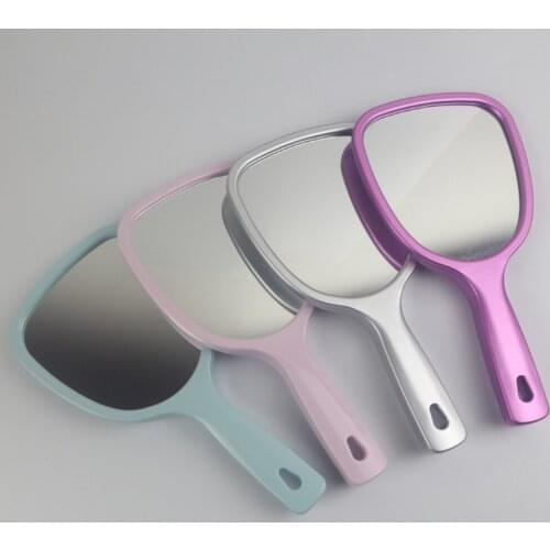 Handheld Vanity Mirror Makeup Mirror Hand Mirror Handle Makeup Vanity Cosmetic Compact Mirro