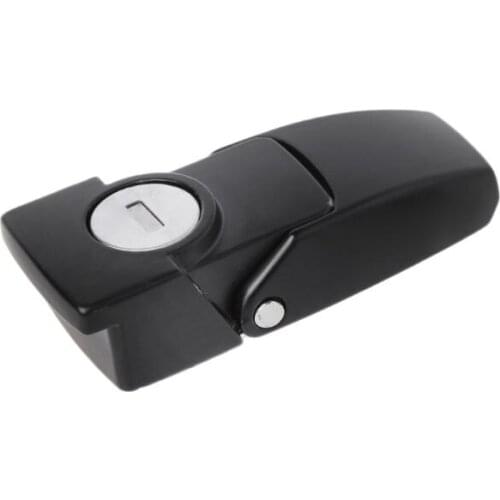 Cabinet Black Coated Metal Hasp Latch DK604 Security Toggle Lock With Two Keys
