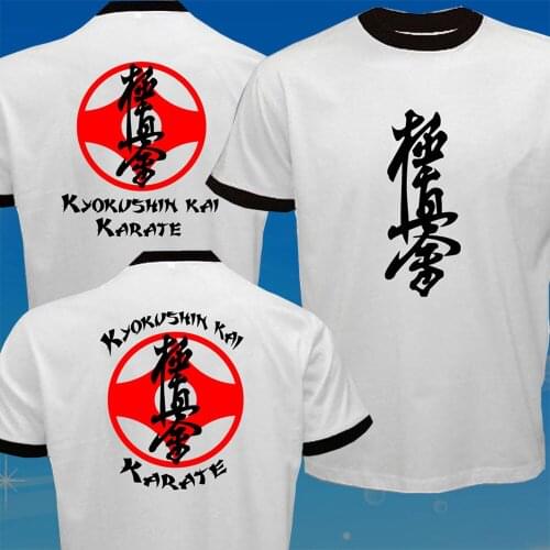 Discount 2019 New Arrival MenS Short KYOKUSHIN Kaikan Full Contact Karate Oyama Japan Kumite Dojo Shotokan T-Shirt T Shirt