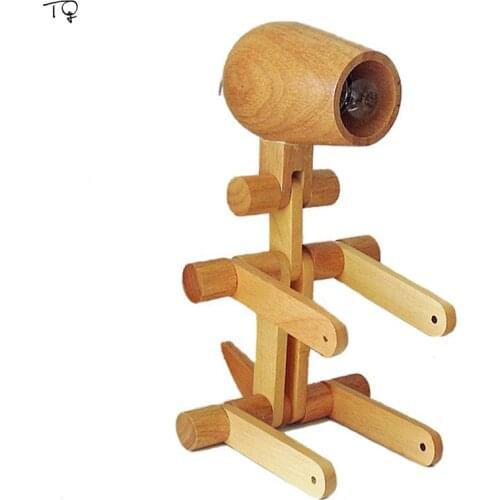 Nordic Design Foldable Robot Wooden Dog Table Lamp Modern Led Desk Light for Bedroom Bedside Kids Room Study Art Decor Home Gift