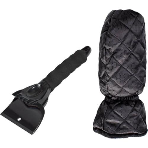 Ice Scraper And Glove Vehicles Window Glass Windshield Cleaning Tool Winter Accessory Waterproof Glove Ice Snow Remover
