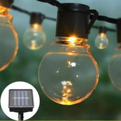 10/20 Bulbs LED Solar Light For Outdoor Street Solar Garden Light String Garland Solar Lamp Luminaire Lantern Wedding Decoration