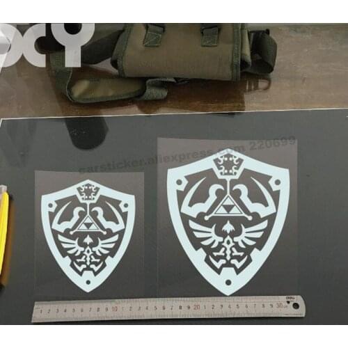 Zelda Waterproof Car Stickers And Vinyl Decals Laptop Sticker Decal Funny Vinyl Stickers (black / Silver White)