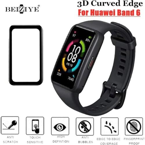 For Huawei Band 6 Wristband Full Screen Protector film Soft Tpu 3D Curved Edge Screen Protector Film For Huawei Honor band 6