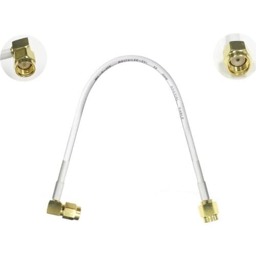 Brand New 1PC SMA male right angle to RP-SMA male pigtail cable adapter plug 15/30/50/100cm low loss high quality