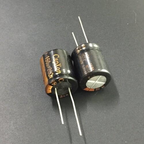 2Pcs/10Pcs 150uF 200V CAPXON KH Series 18x21mm 200V150uF High Quality Aluminum Electrolytic capacitor