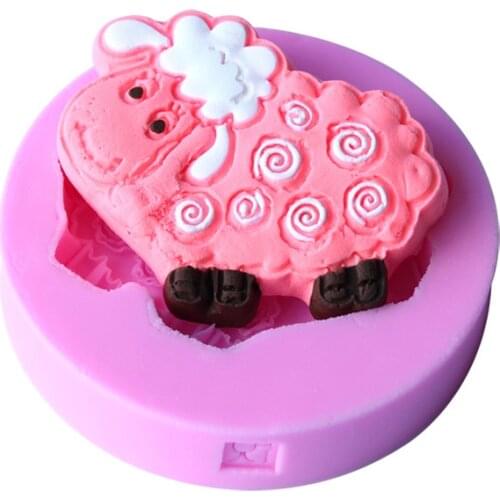 Sheep 3D Silicone Mold Cookie DIY Baking Cake Molds Decoration Fondant Chocolate Pudding Tools Jelly Candy Soap Moulds