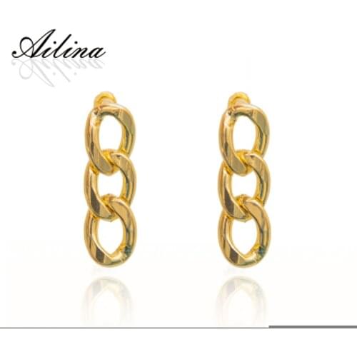 AILINA Women's Gold Earrings