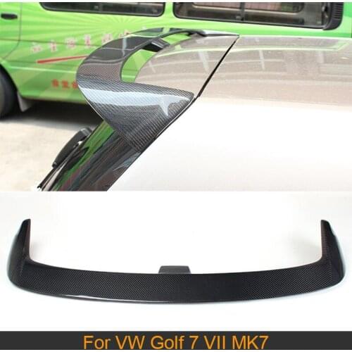 Carbon Fiber Car Rear Wing Racing Tail Trunk Roof Lip Spoiler For Volkswagen VW Golf 7 MK7 Standard 2014-2017 Non GTI