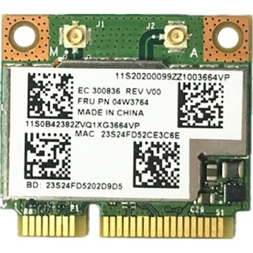BCM943228HMB 04W3764 WIFI Wireless Bluetooth 4.0 Half MINI PCI-E Card Compact for Lenovo E130 E135 E330 E335 E530 E535 E430