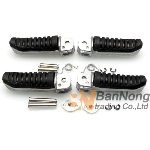 Free shipping motorcycle Front & Rear Footrests Foot pegs For Suzuki GSF250 GSF400 74A 75A 78A 79A Bandit