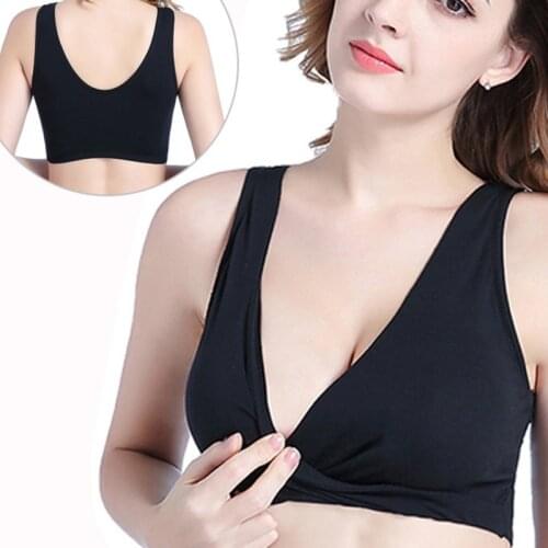 Maternity Bras Wirefree Nursing Pregnant Women Feeding Clothes Sagging Breastfeeding Womens Lactancia Bra Simple Natural Solid