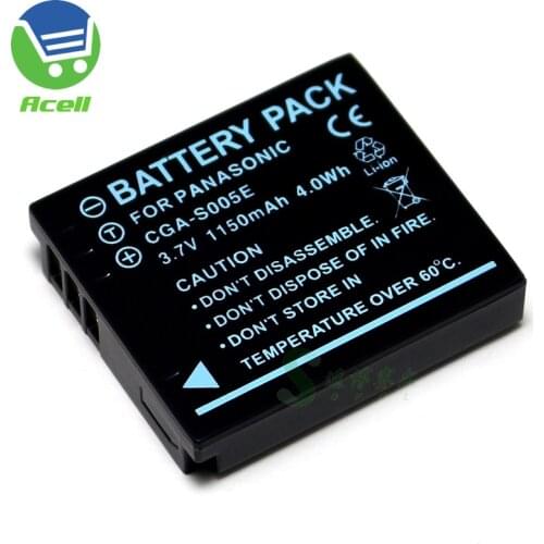 CGA-S005E DMW-BCC12 Battery for Panasonic DMC-LX1 LX2 LX3 FX50 FX100 FX150 FX180 FX3 FX8 FX9 FX10 FX12 FX01 FX07 FS1 FS2 Camera