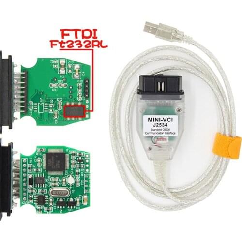 FT232RL IC MINI VCI J2534 V14.30.023 diagnosis machine For japanese car TOYOTA