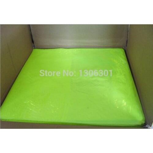 Fluorescent green no patten Reflective Warning PVC material reflective prismatic slice reflective PVC slice 46cm*48cm*20C